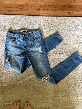 Big Star Women's Light Blue Distressed Skinny Jeans